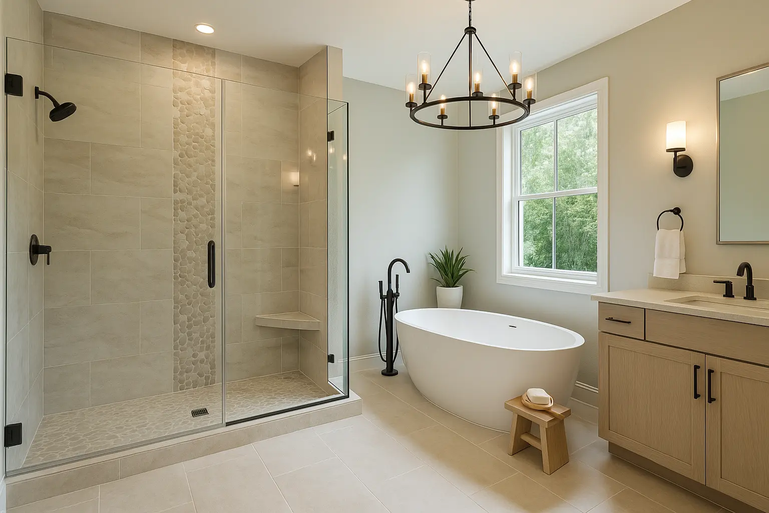 Bathroom renovation trends in Tampa Bay, New York City, and Jamaica villas.