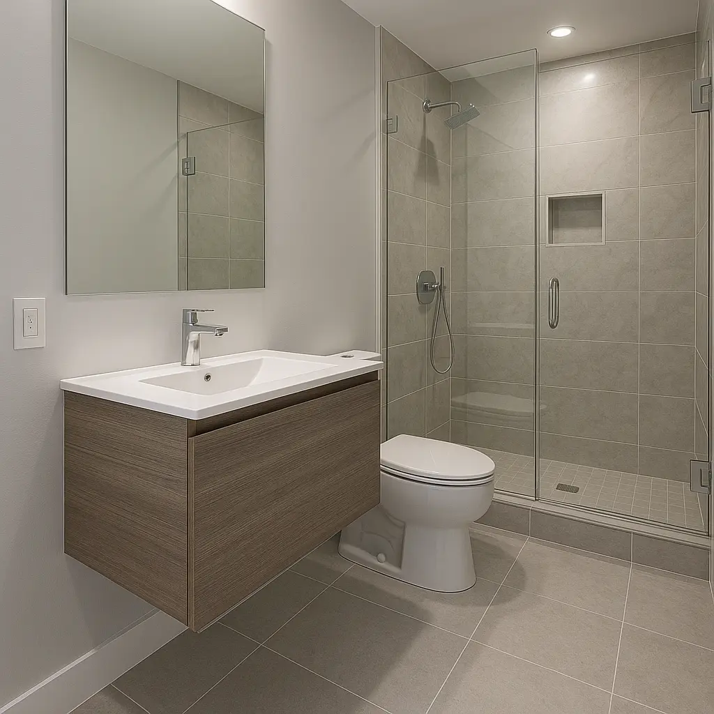 Bathroom renovation trends in Tampa Bay, New York City, and Jamaica villas.