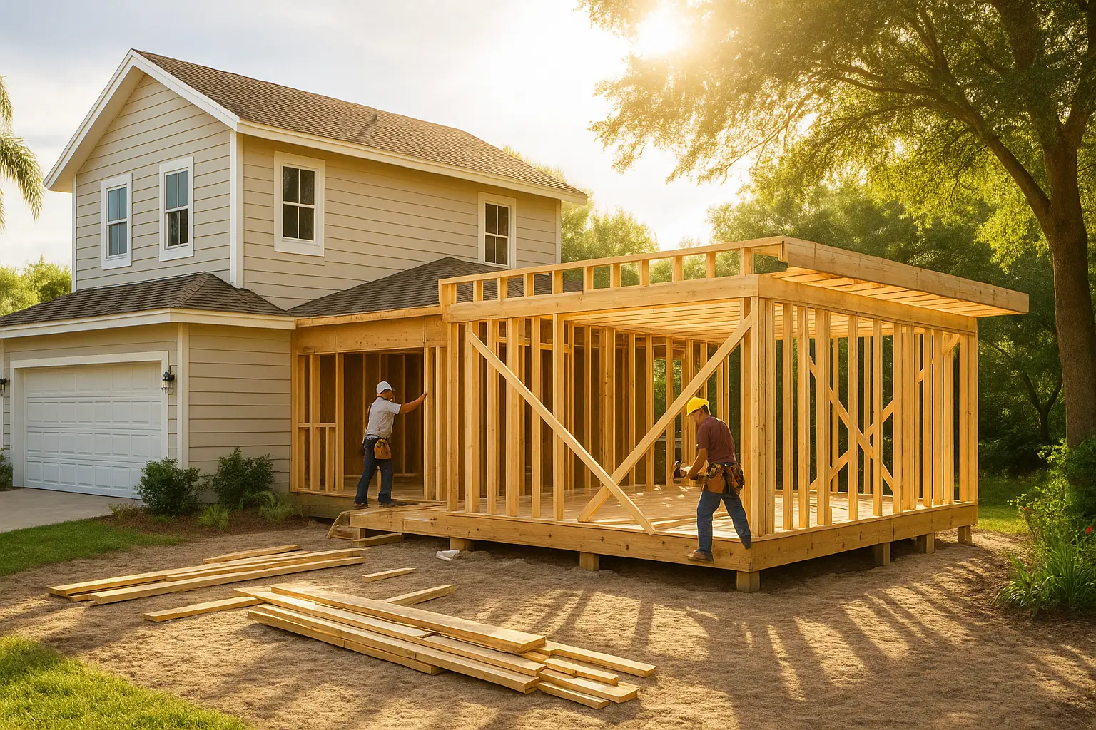 Home additions and custom builds in Tampa Bay – contractors expanding Florida homes.