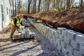 Retaining Block Wall Install
